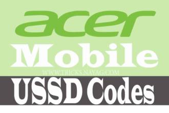 acer mobile Ussd codes
