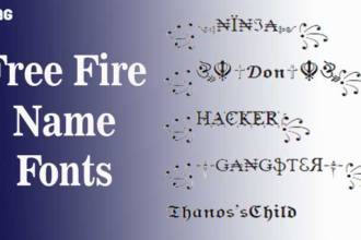 Free Fire Name Fonts