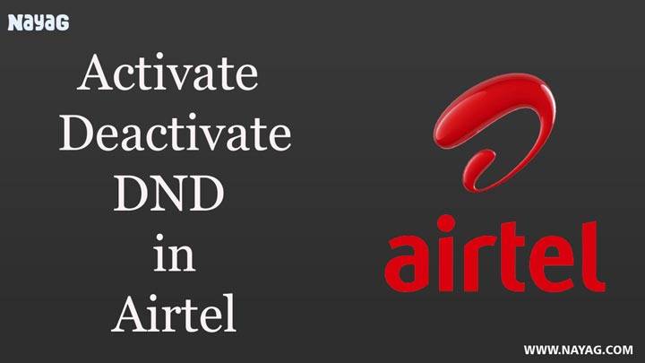 How to Activate/Deactivate DND in Airtel?