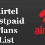 Airtel Postpaid Plans List