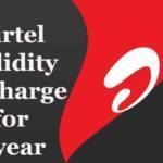 Airtel Validity Recharge for 1 year without Data
