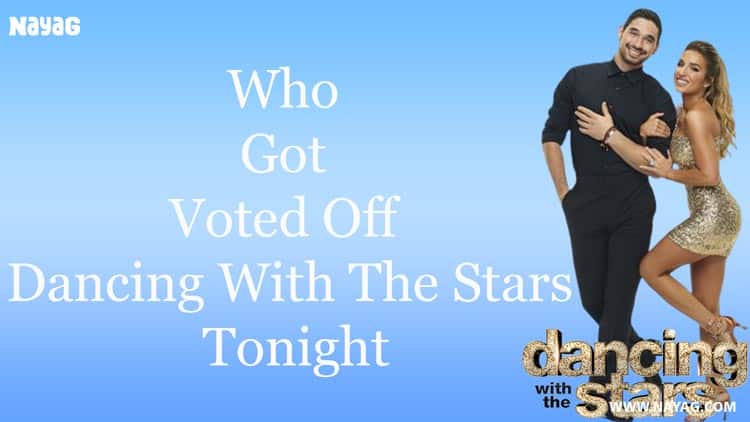 Who Got Voted off Dancing With The Stars Tonight