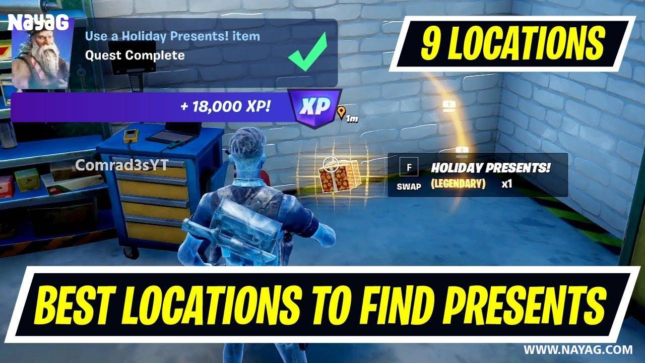 Fortnite Holiday Presents Locations