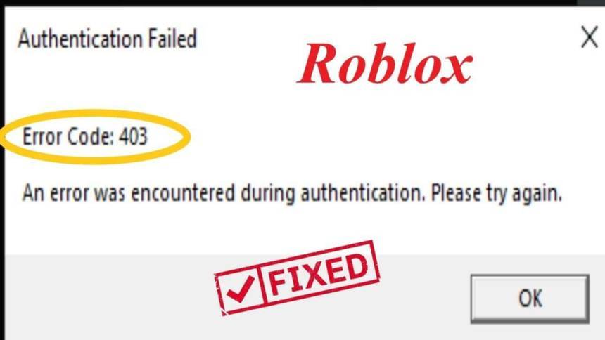 Error Code 403 Roblox Fix