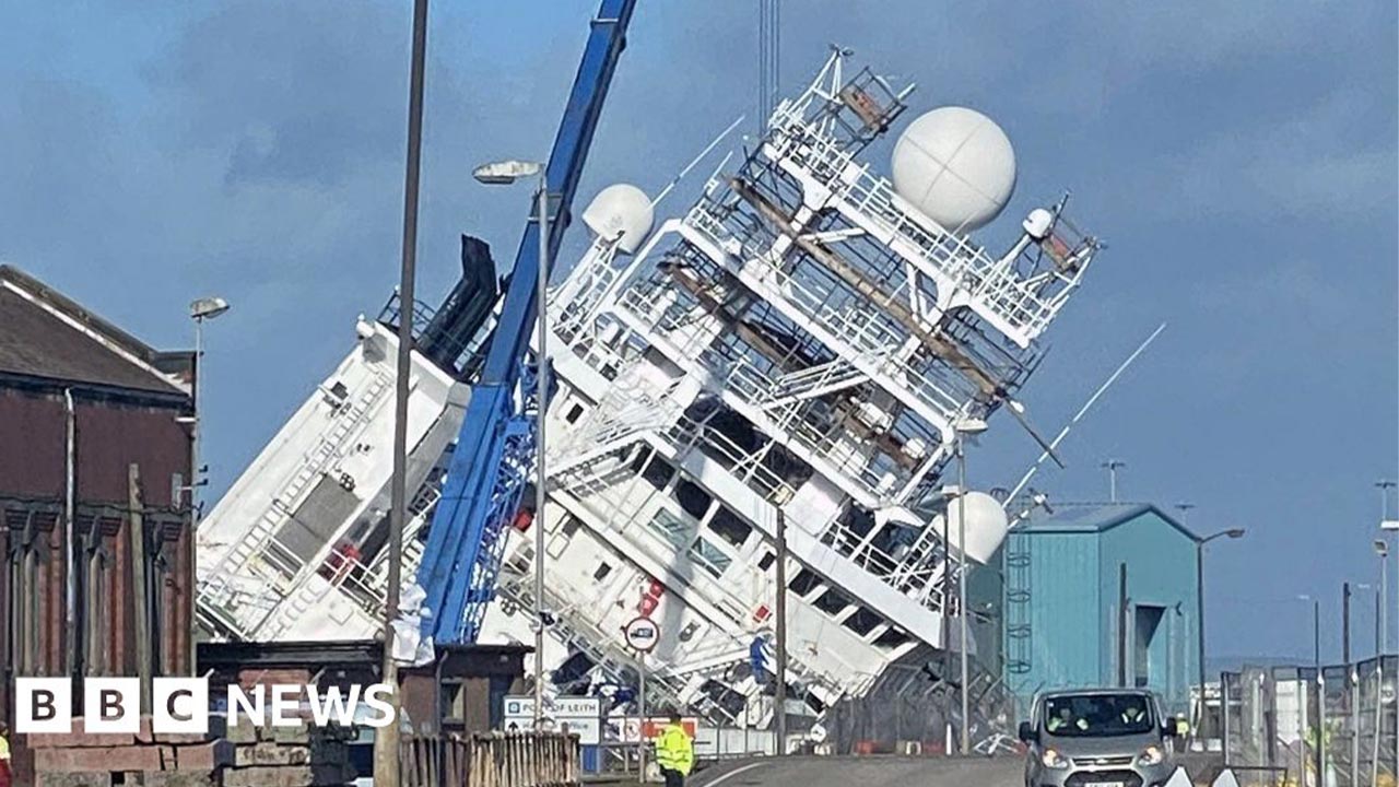 BBC News Edinburgh Ship Accident